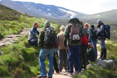 Ranger with group of walkers