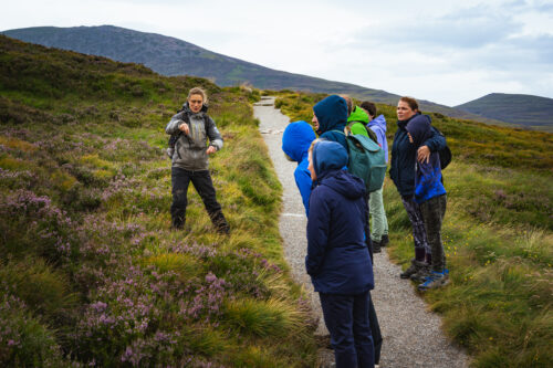 Ranger with group on Cairngorm Mountain