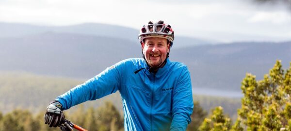 Mountain biker at Cairngorm Mountain