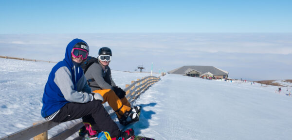 Snowboarders at Cairngorm Mountain