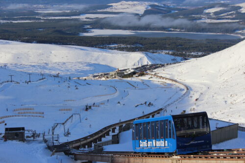 Cairngorm Mountain Railway in Winter