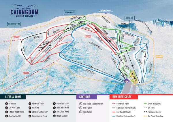 Cairngorm Mountain Piste Map