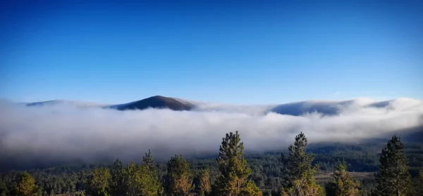 Cairngorm Mountain in clouds