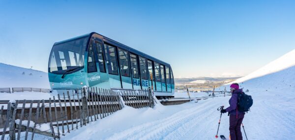 Cairngorm Mountain Railway in winter