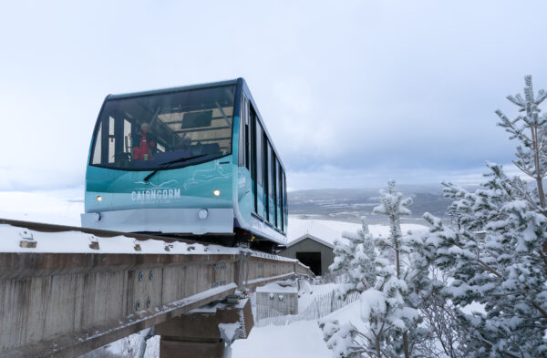 Cairngorm Mountain Railway in Snow