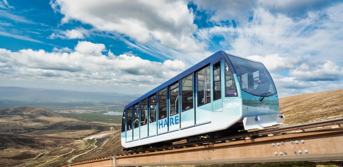 Cairngorm Mountain Railway on track