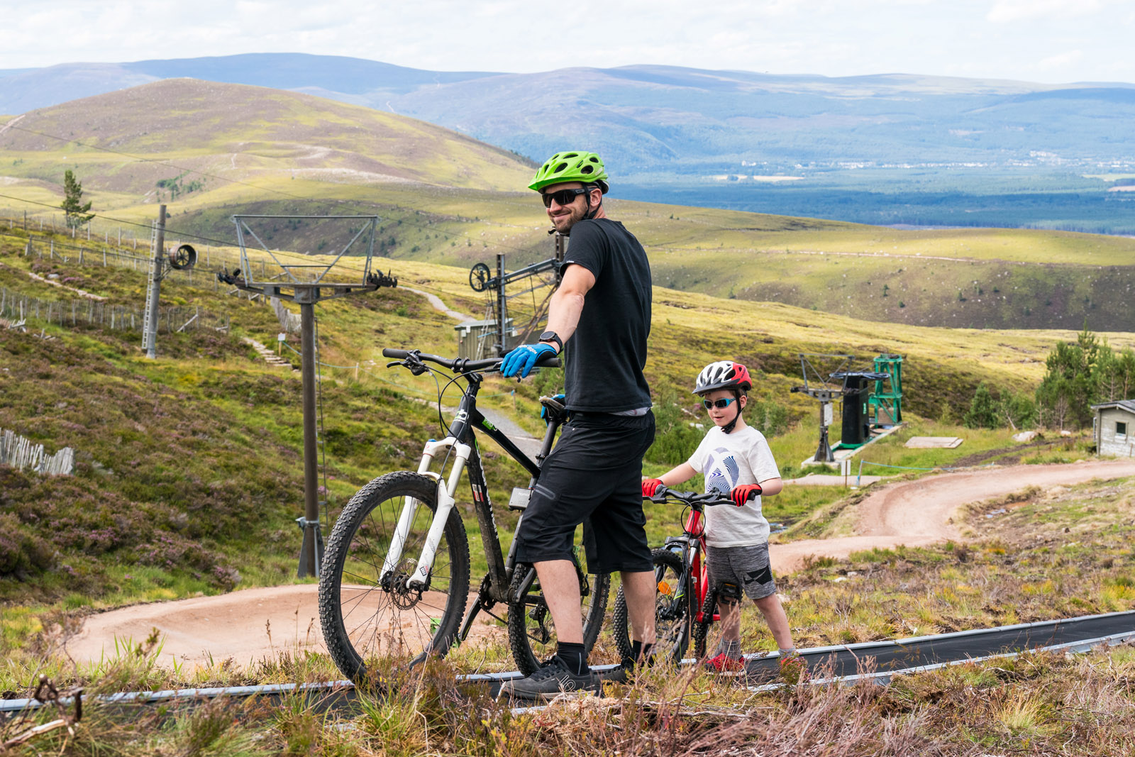Family Mountain Biking Cairngorm Mountain