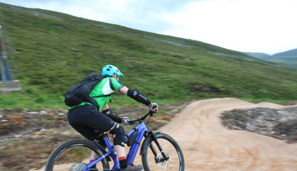 Rider on Cairngorm Mountain Bike Park