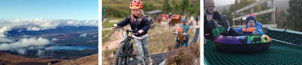 Autumn mountain biking, views and zip wire at Cairngorm Mountain