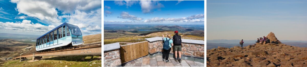Viewing terrace and walks at Cairngorm Mountain