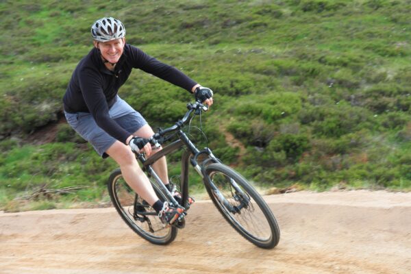 Staff member at Cairngorm Mountain on bike park