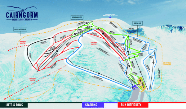 Cairngorm Mountain Piste Map 2023