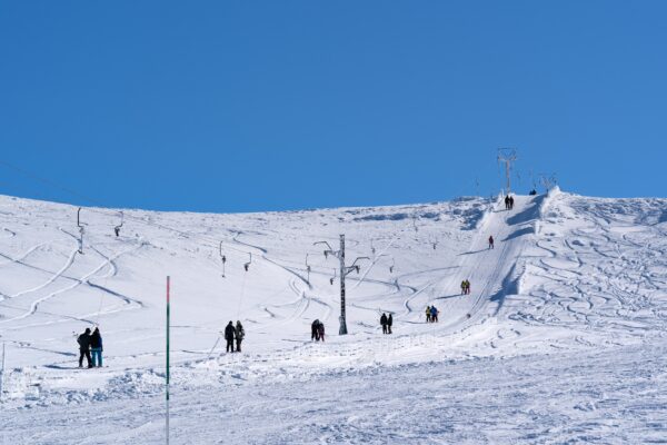 Cairngorm Mountain ski resort in winter