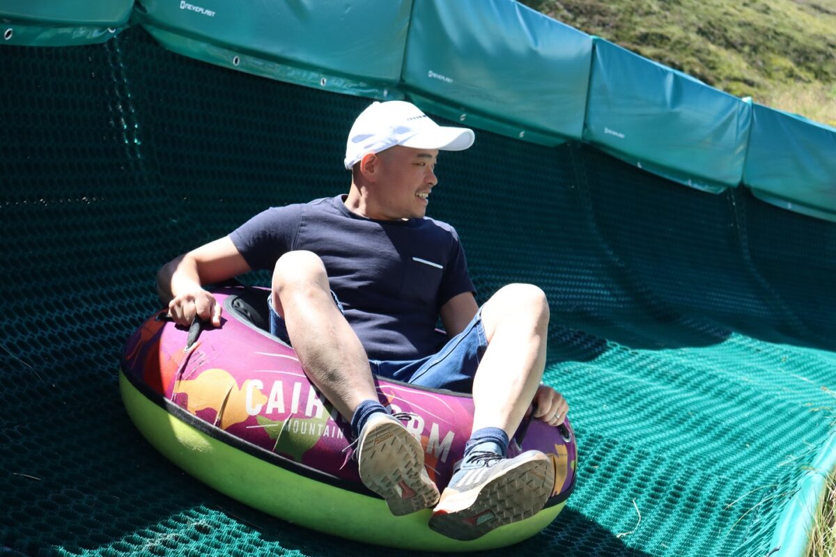 Spindrift tubing slide at Cairngorm Mountain