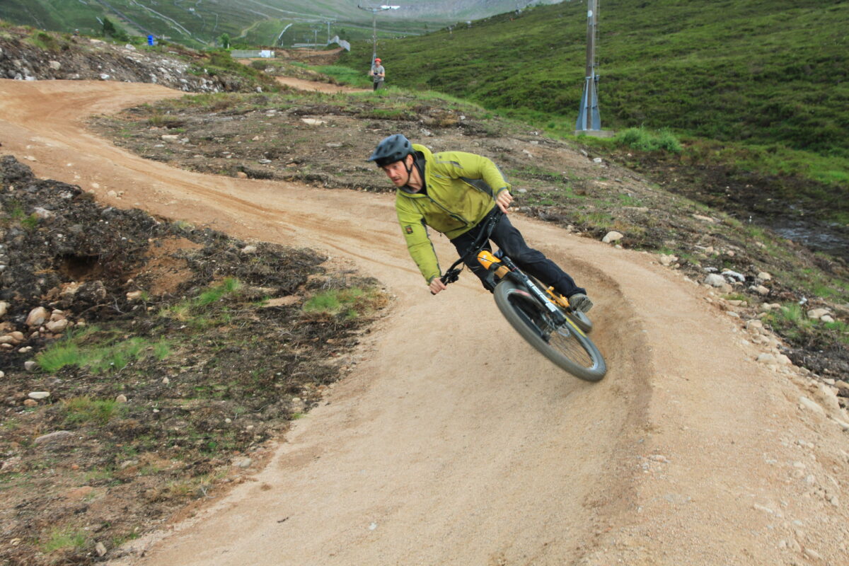 Man on bike at Cairngorm Mountain Bike Park