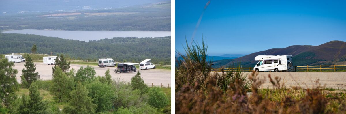 Motorhome site at Cairngorm Mountain