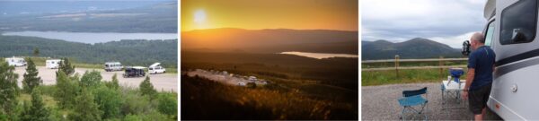 Motorhome park at Cairngorm Mountain