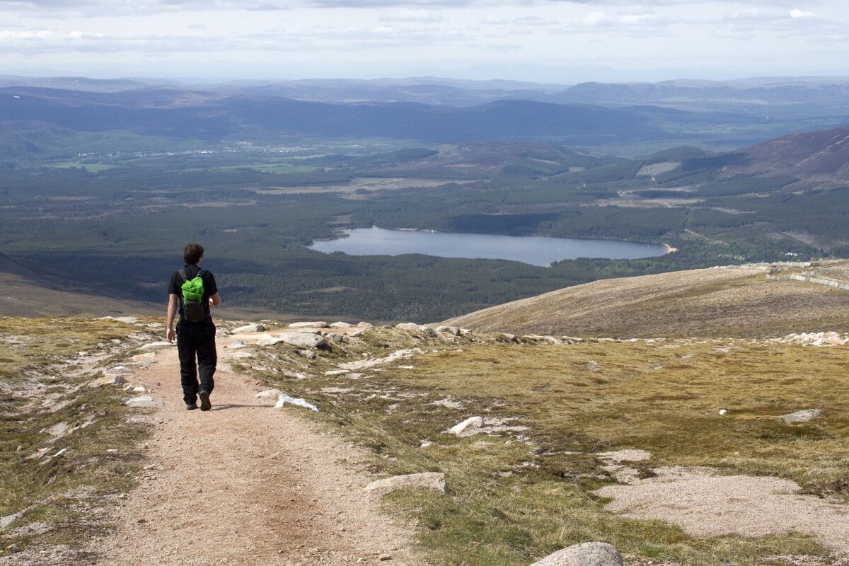 Walking trail at Cairngorm Mountain