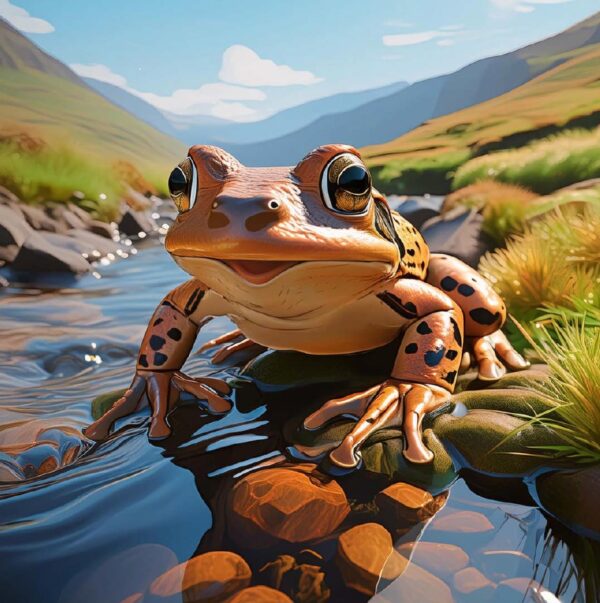 Frog character illustration