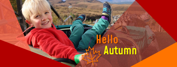 Tubing slides in Autumn at Cairngorm Mountain