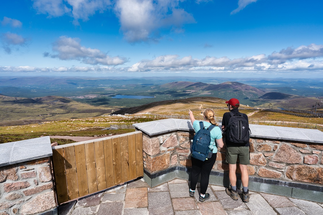 Viewing terrace at Cairngorm Mountain