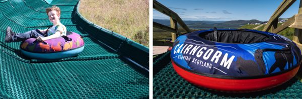 Tubing slides at Cairngorm Mountain