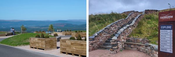 Views from the car park at Cairngorm Mountain